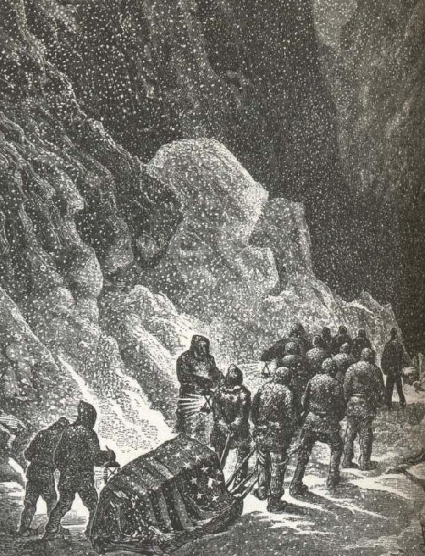 amerikanen charles hall dog av hjartslag,da han forsta gangen forsokte na nordpolen 1871, william r clark